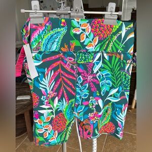 NWT Lilly Pulitzer Luxletic South Beach High Rise Bike Short, XXL